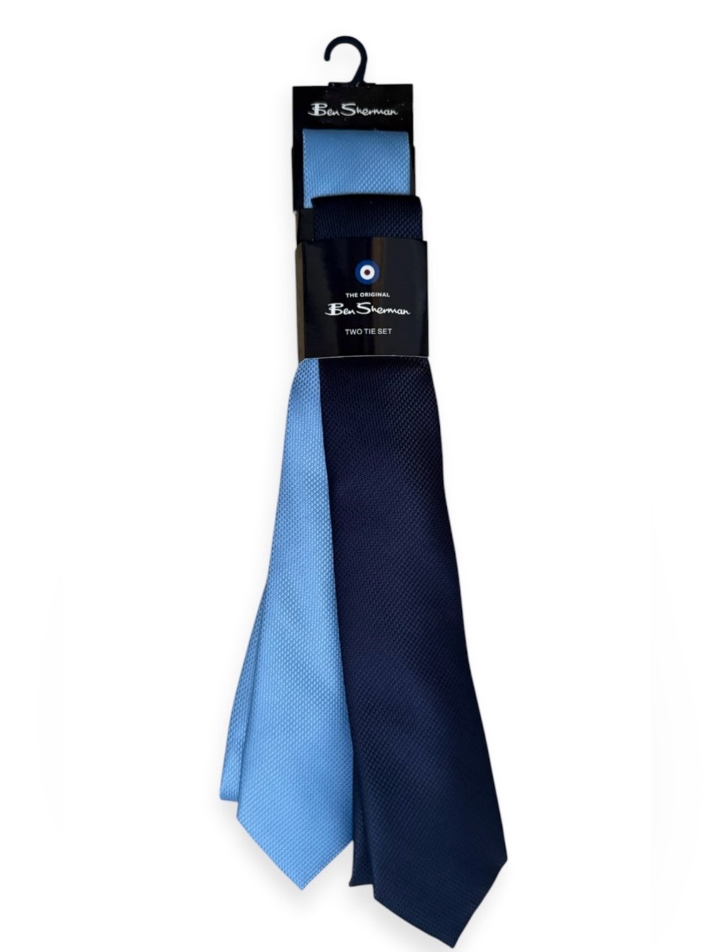 Ben Sherman Two-Tie Set in Light Blue and Navy